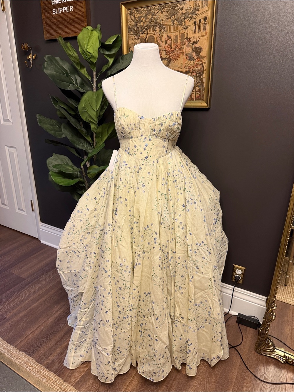 NWT Selkie Blue Vine Roman Holiday Gown